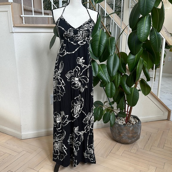 Express black/white summer maxi dress - Picture 1 of 7